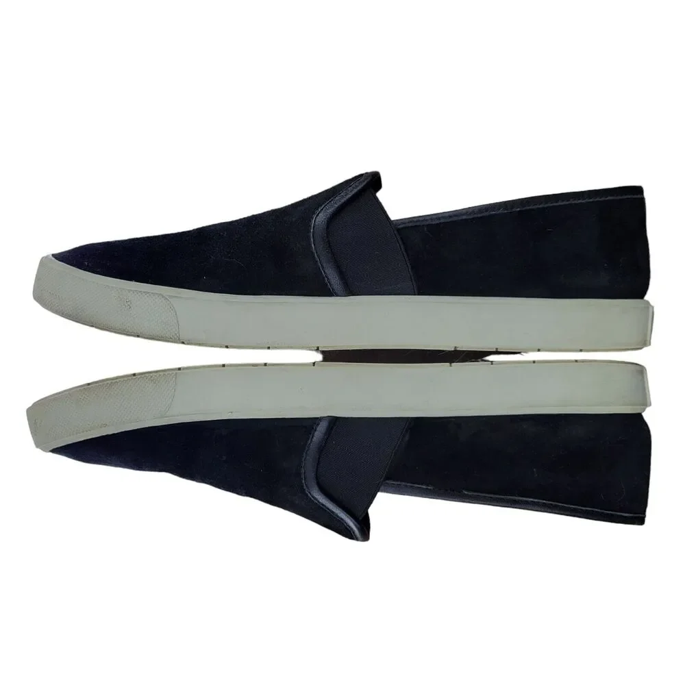 Vince Womens Shoes‎ Size 8 38 Black Suede Slip On Loafers Comfort Shoes Sneakers